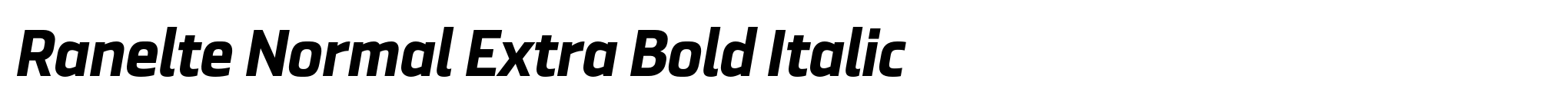 Ranelte Normal Extra Bold Italic image
